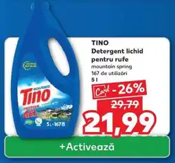 Kaufland TINO Detergent lichid pentru rufe Ofertă