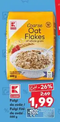 Kaufland Coarse Oat Flakes Ofertă