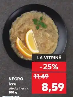 Kaufland NEGRO Icre sărate hering Ofertă
