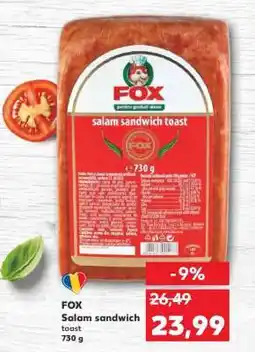 Kaufland FOX Salam sandwich toast Ofertă