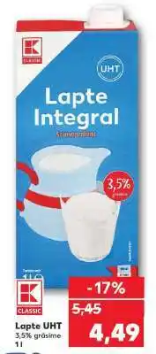 Kaufland Lapte UHT Ofertă
