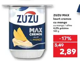 Kaufland ZUZU MAX Iaurt cremos cu mango Ofertă