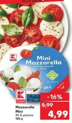 Kaufland Mozzarella mini Ofertă