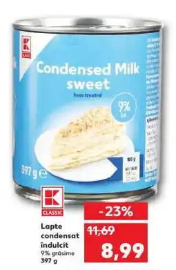 Kaufland Lapte condensat îndulcit Ofertă