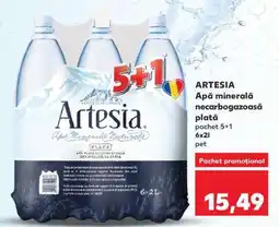 Kaufland ARTESIA Apă minerală necarbogazoasă plată Ofertă