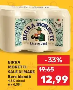 Kaufland BIRRA MORETTI SALE DI MARE Ofertă