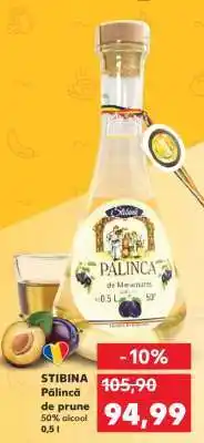 Kaufland STIBINA Pălincă de prune Ofertă