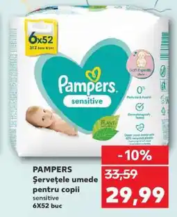 Kaufland PAMPERS Şerveţele umede pentru copii Ofertă