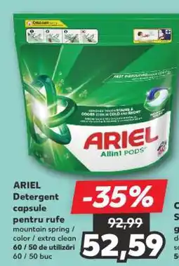 Kaufland ARIEL Detergent capsule pentru rufe Ofertă