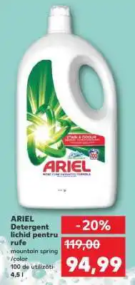 Kaufland ARIEL Detergent lichid pentru rufe Ofertă