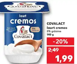 Kaufland COVALACT laurt cremos 5% grăsime Ofertă