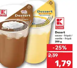 Kaufland Desert cacao - frişcă / vanilie - frişcă Ofertă