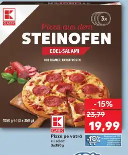 Kaufland Pizza pe vatră cu salam Ofertă