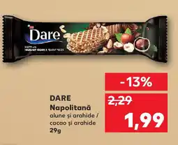Kaufland DARE Napolitană alune şi arahide / cacao şi arahide Ofertă