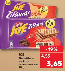 Kaufland JOE Napolitane de Post Ofertă