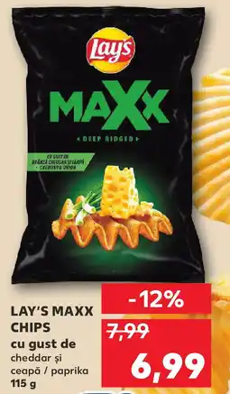 Kaufland LAY'S MAXX CHIPS cu gust de cheddar şi ceapă / paprika Ofertă