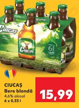Kaufland CIUCAȘ Bere blondă 4,6% alcool Ofertă