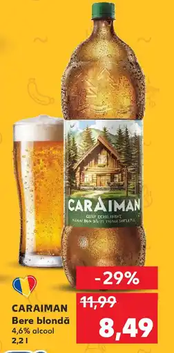 Kaufland CARAIMAN Bere blondǎ 4,6% alcool Ofertă