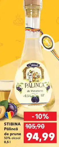 Kaufland STIBINA Pălincă de prune Ofertă