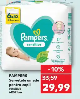 Kaufland PAMPERS Şerveţele umede pentru copii Ofertă