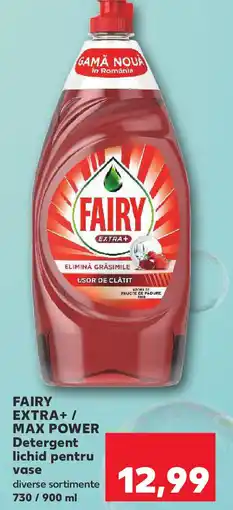 Kaufland FAIRY EXTRA+ / MAX POWER Detergent lichid pentru vase Ofertă