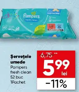 PROFI Şerveţele umede Pampers Ofertă