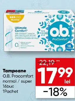 PROFI Tampoane O.B. Procomfort normal / super Ofertă