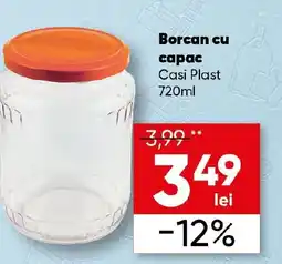 Borcan cu capac Casi Plast