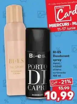 Kaufland BI-ES Deodorant spray Ofertă