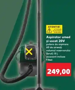 Kaufland Aspirator umed și uscat 20V Ofertă