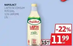Auchan Napolact Lapte de Consum Integral Ofertă