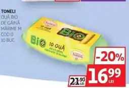 Auchan Toneli Ouă Bio Ofertă