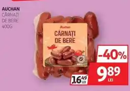 Auchan AUCHAN CÂRNAȚI DE BERE 400G Ofertă