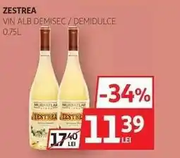 Auchan Zestrea Vin Alb Demisec / Demidulce 0.75L Ofertă