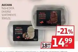 Auchan AUCHAN ÎNGHEȚATĂ DIVERSE SORTIMENTE Ofertă