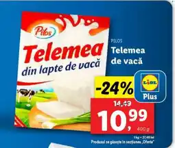 Lidl Pilos Telemea de vacă Ofertă