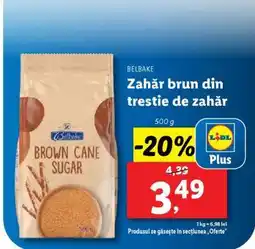 Lidl Belbake Zahăr brun din trestie de zahăr Ofertă