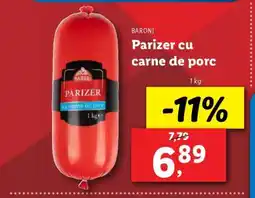 Lidl Parizer cu carne de porc Ofertă