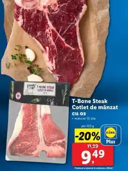 Lidl T-Bone Steak Cotlet de mânzat cu os Ofertă
