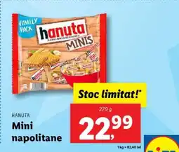 Lidl Hanuta Mini napolitane Ofertă
