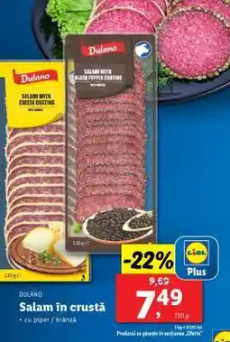 Lidl Dulano Salam în crustă Ofertă
