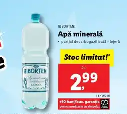 Lidl BIBORȚENI Apă minerală Ofertă