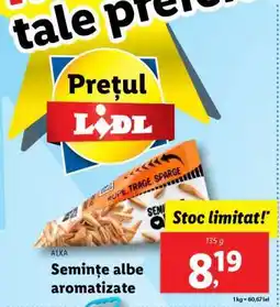 Lidl Semințe albe aromatizate Ofertă