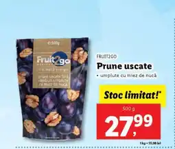 Lidl FRUIT2GO Prune uscate Ofertă