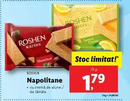 Lidl Napolitane Roshen Ofertă