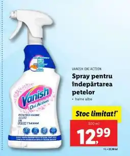 Lidl Vanish Oxi Action Spray Ofertă