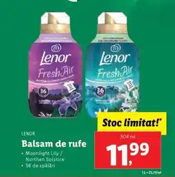 Lidl Lenor Balsam de rufe Ofertă
