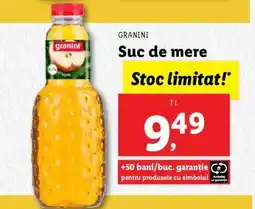 Lidl Granini Suc de mere Ofertă