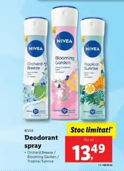 Lidl NIVEA Deodorant spray Ofertă
