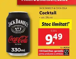 Lidl Jack Daniel's & Coca-Cola Cocktail Ofertă